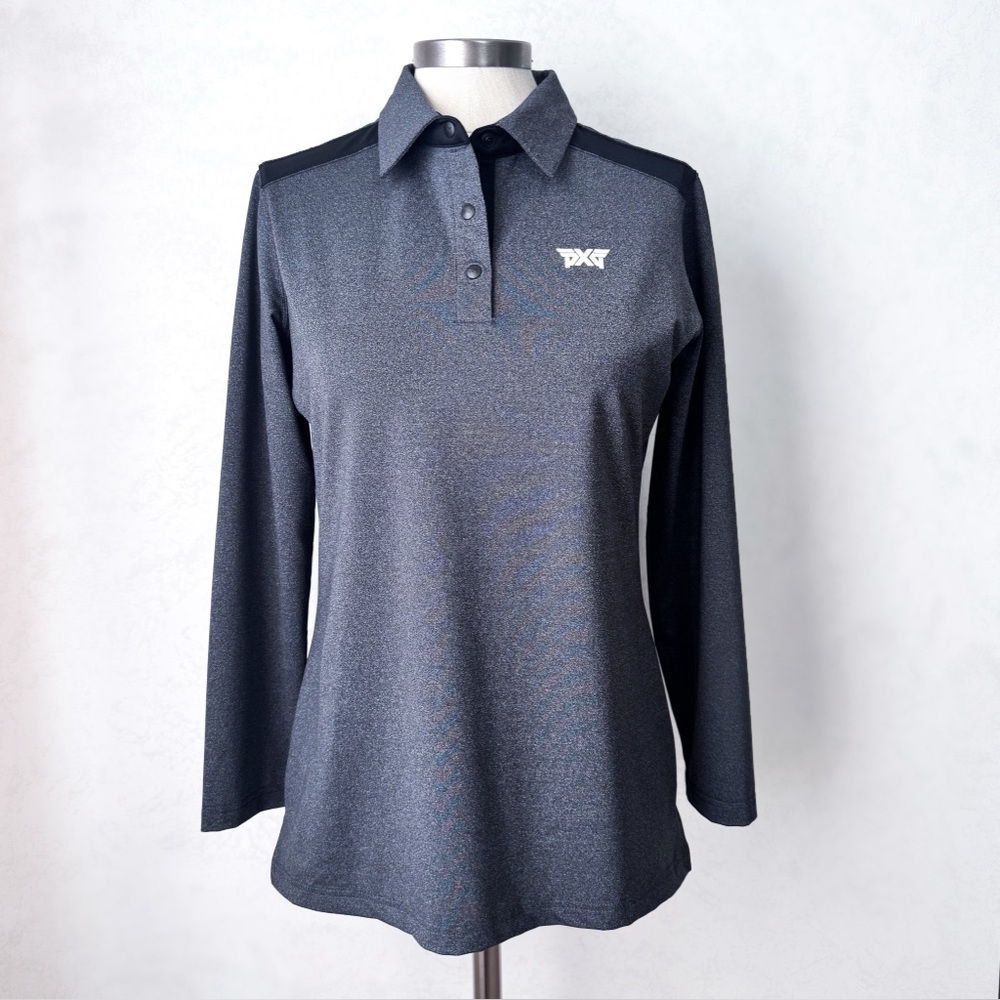 PXG Women’s 3/4 Sleeve Contrast Shoulder Polo